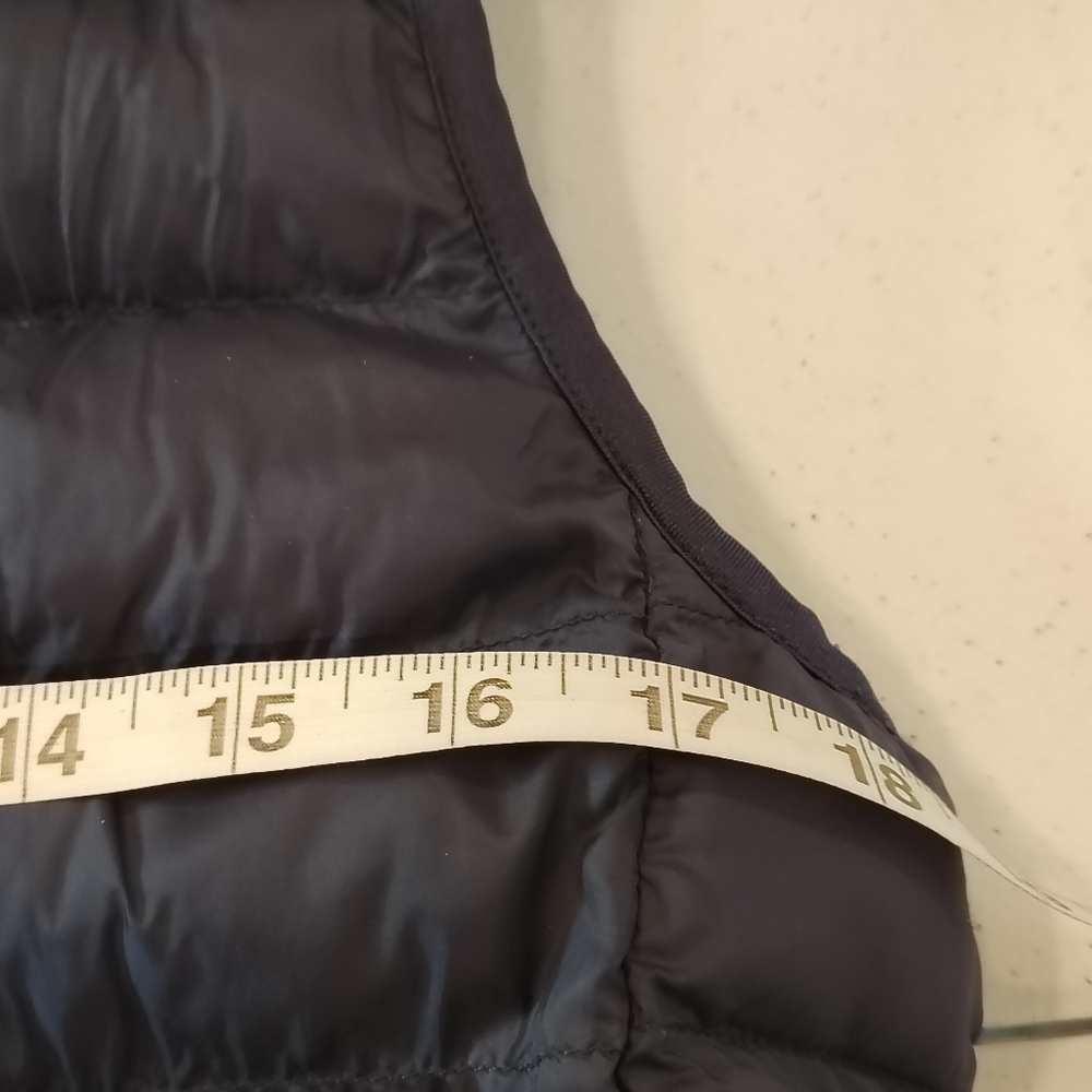 32 Degrees Womens Small Puffer Vest Blue Heat Zipper Closure Lightweight Navy - Picture 8 of 10